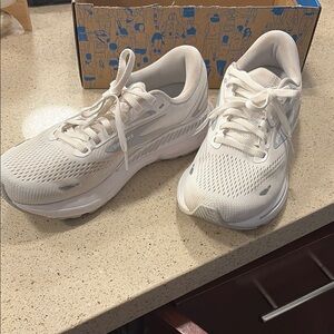 Brooks White Running Shoes